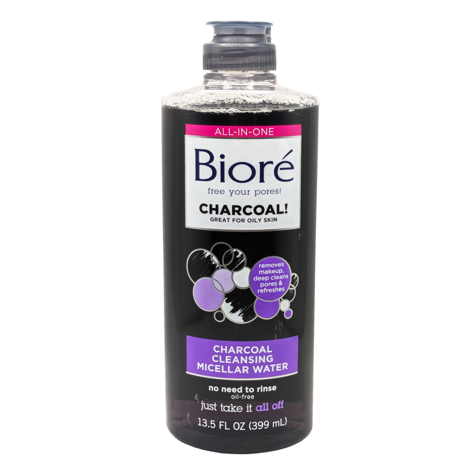 Bioré Charcoal Cleansing Micellar Water, 13.5 Ounces