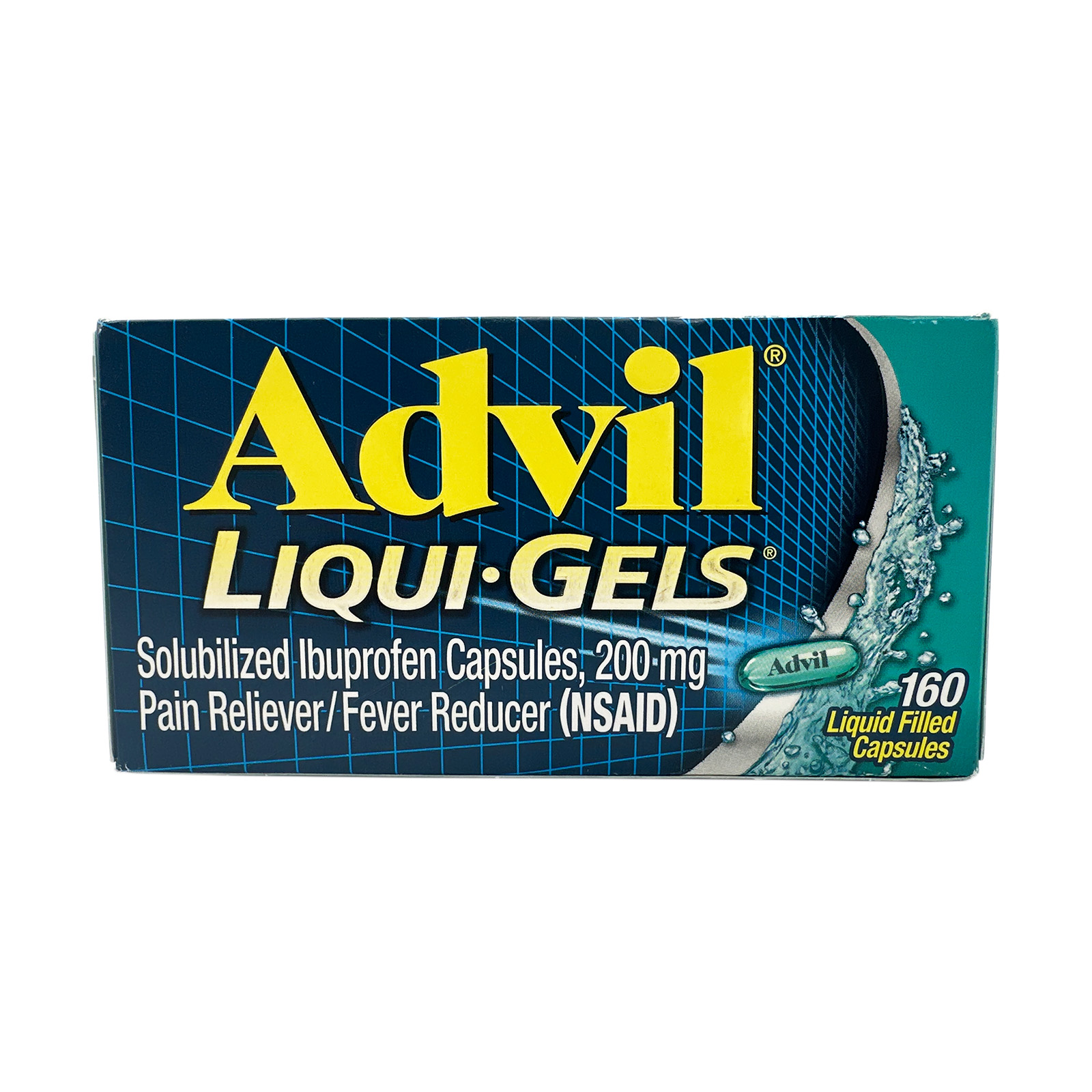 Advil Liqui-Gels Ibuprofen 200 mg Pain and Fever Reducer 160 Capsules