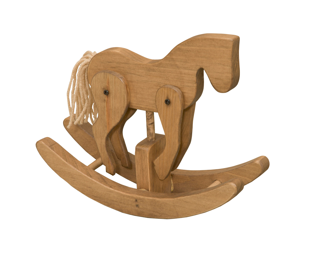 American Made Wooden Toy Clackity Horse - Several Color Options