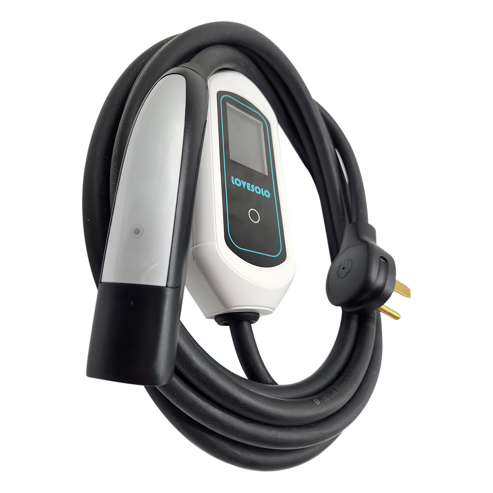 Lovesolo EV Charging Station Level 2 EV Charger for Tesla Wall Charger | 40A 240V 9.6KW ETL Listed Portable Mobile Charger for Tesla | with NEMA 14-50R to 16-20P Adapter | Home Charger for Tesla Model Y/3/S/X | APP Control