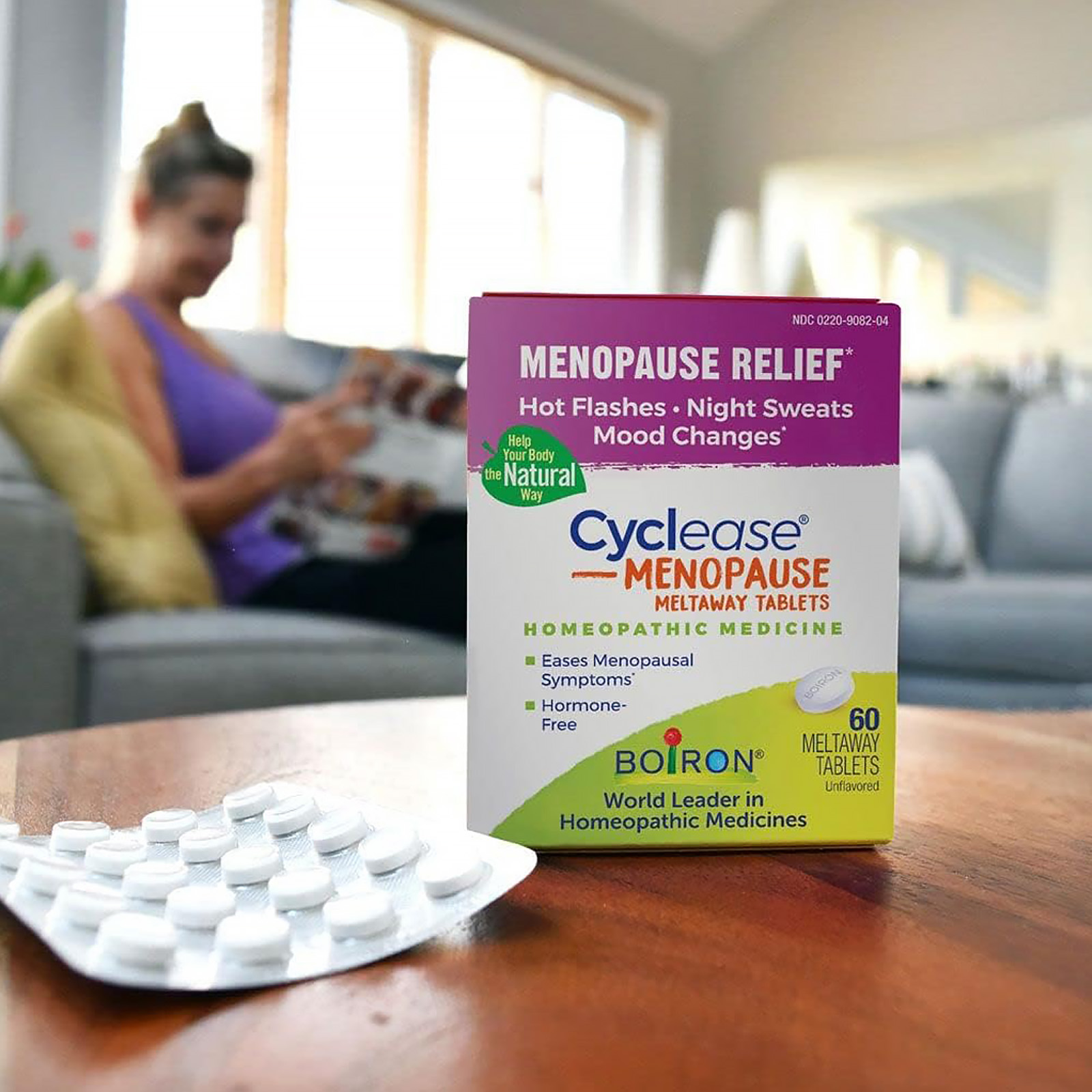 Boiron Cyclease Menopause for Relief from Hot Flashes, Mood Changes, 120 Count