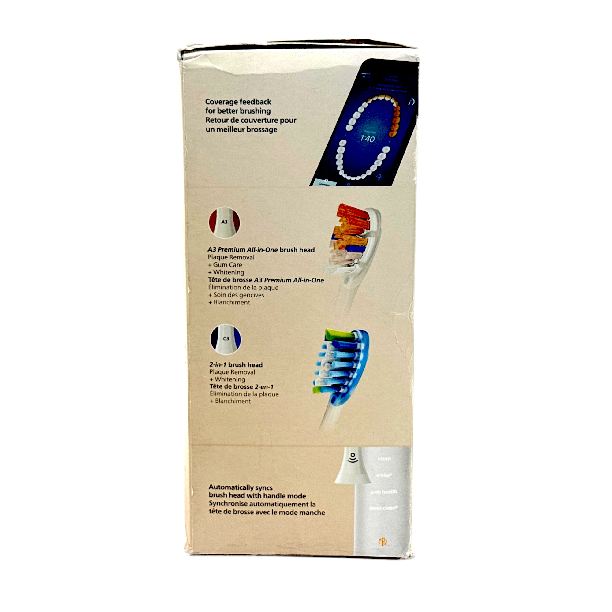 Philips Sonicare DiamondClean Smart 9300 Electric Toothbrush, Sonic Toothbrush with App, Pressure Sensor, Brush Head Detection, 4 Brushing Modes and 3 Intensity Levels, Rosegold, Model HX9903/65