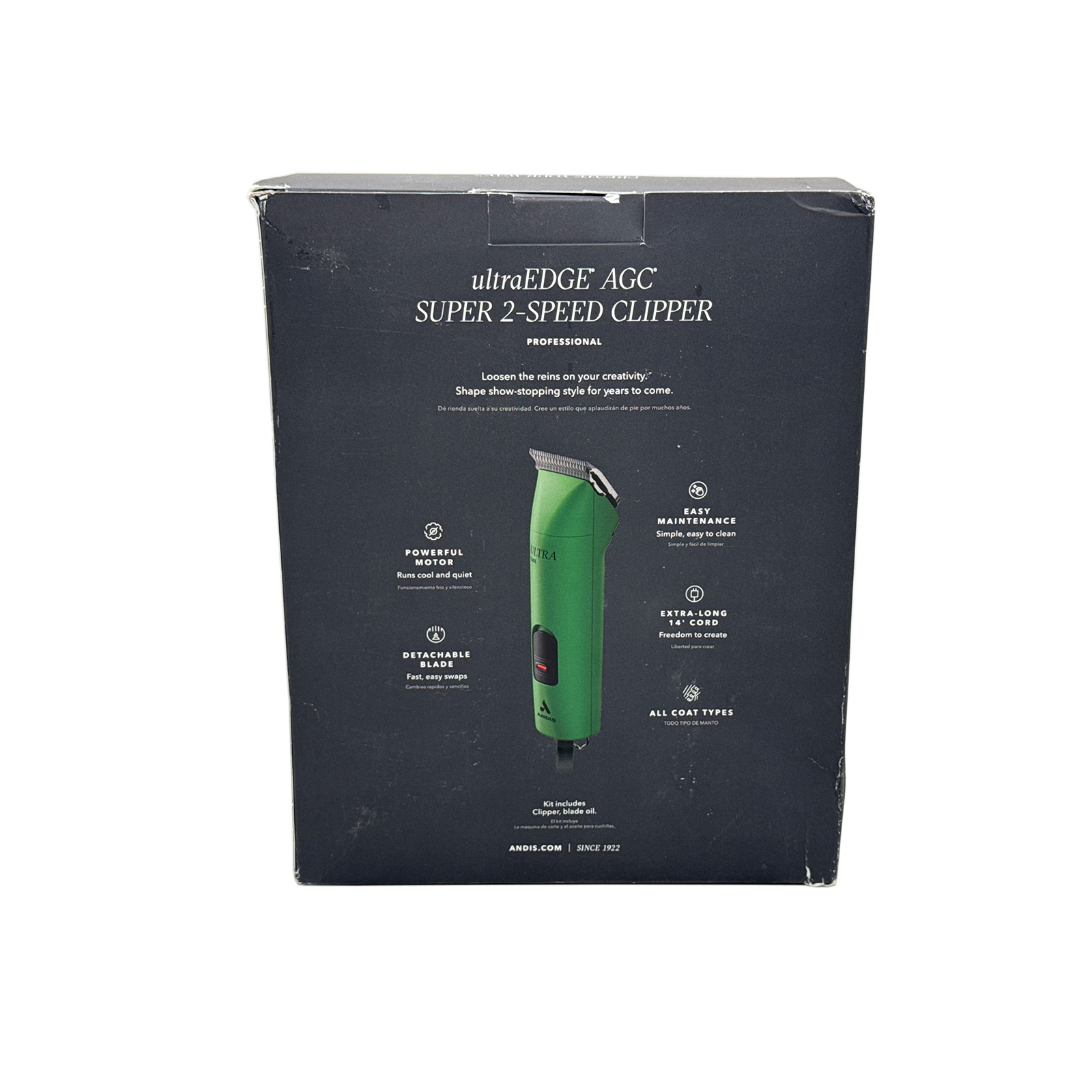 Andis 24715 Professional UltraEdge Super 2-Speed Detachable Blade Clipper – Green