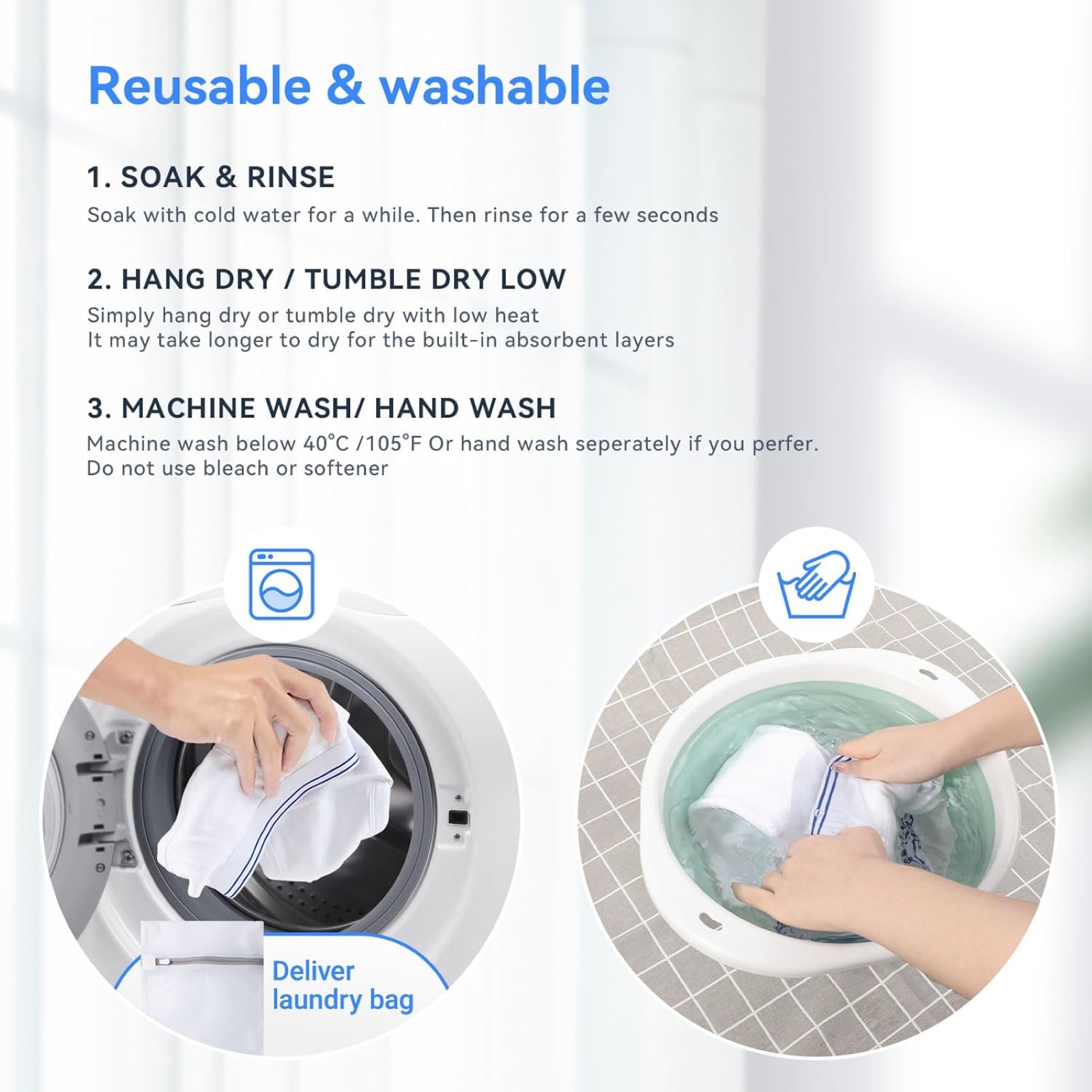 Carer Mens Incontinence Underwear Washable 3 Pack Cotton Reusable Incontinence Boxers Briefs for Men Built in Cotton Pad for Bladder Leakage 150ML, 2X-Large