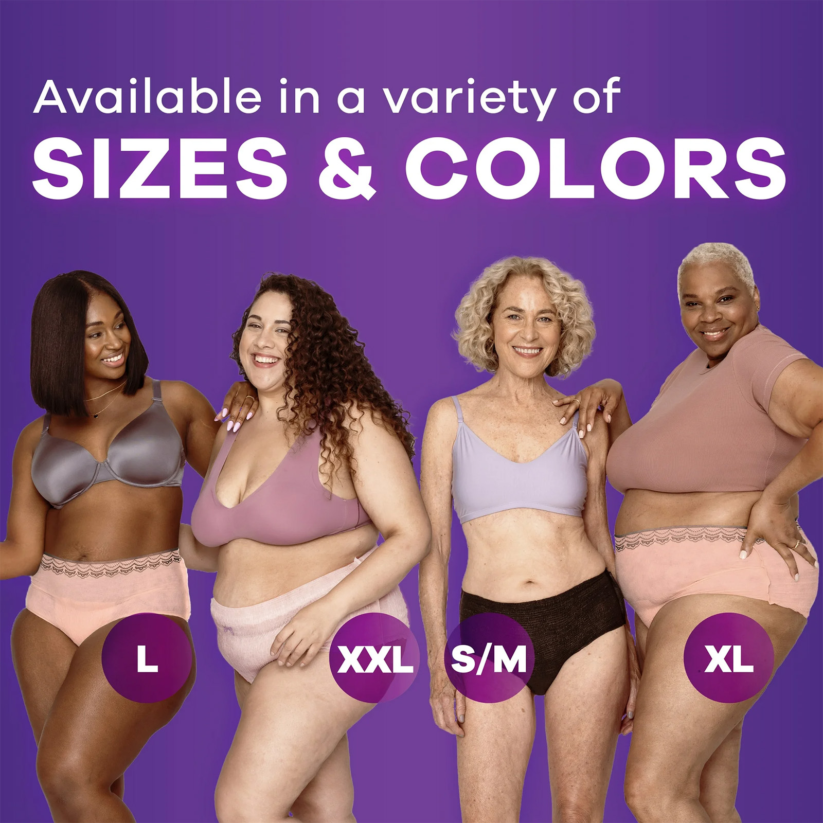 Always Discreet Adult Incontinence Underwear for Women, Size XL, 52 CT