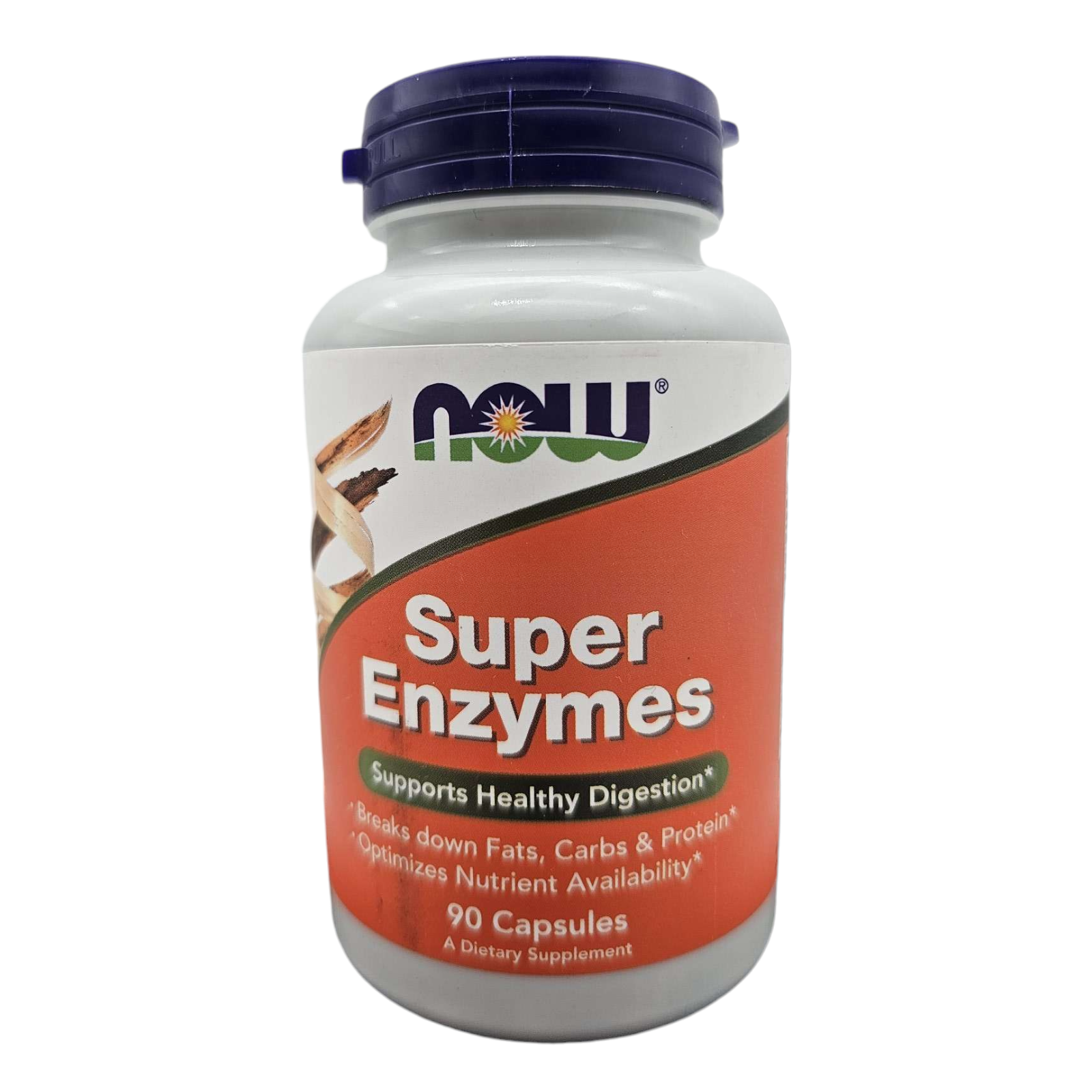 NOW Supplements Super Enzymes- Supports Healthy Digestion - 90 Capsules