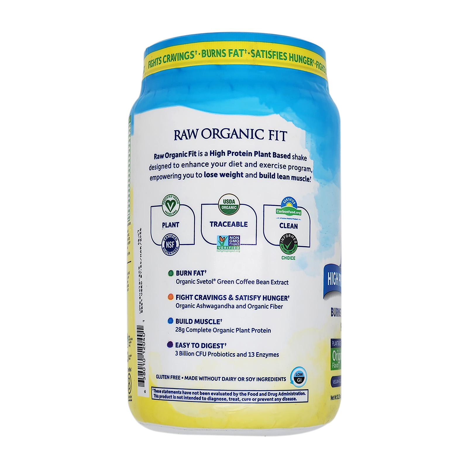 Garden of Life Raw Organic Fit High Protein for Weight Loss 31.39 Oz Powder 