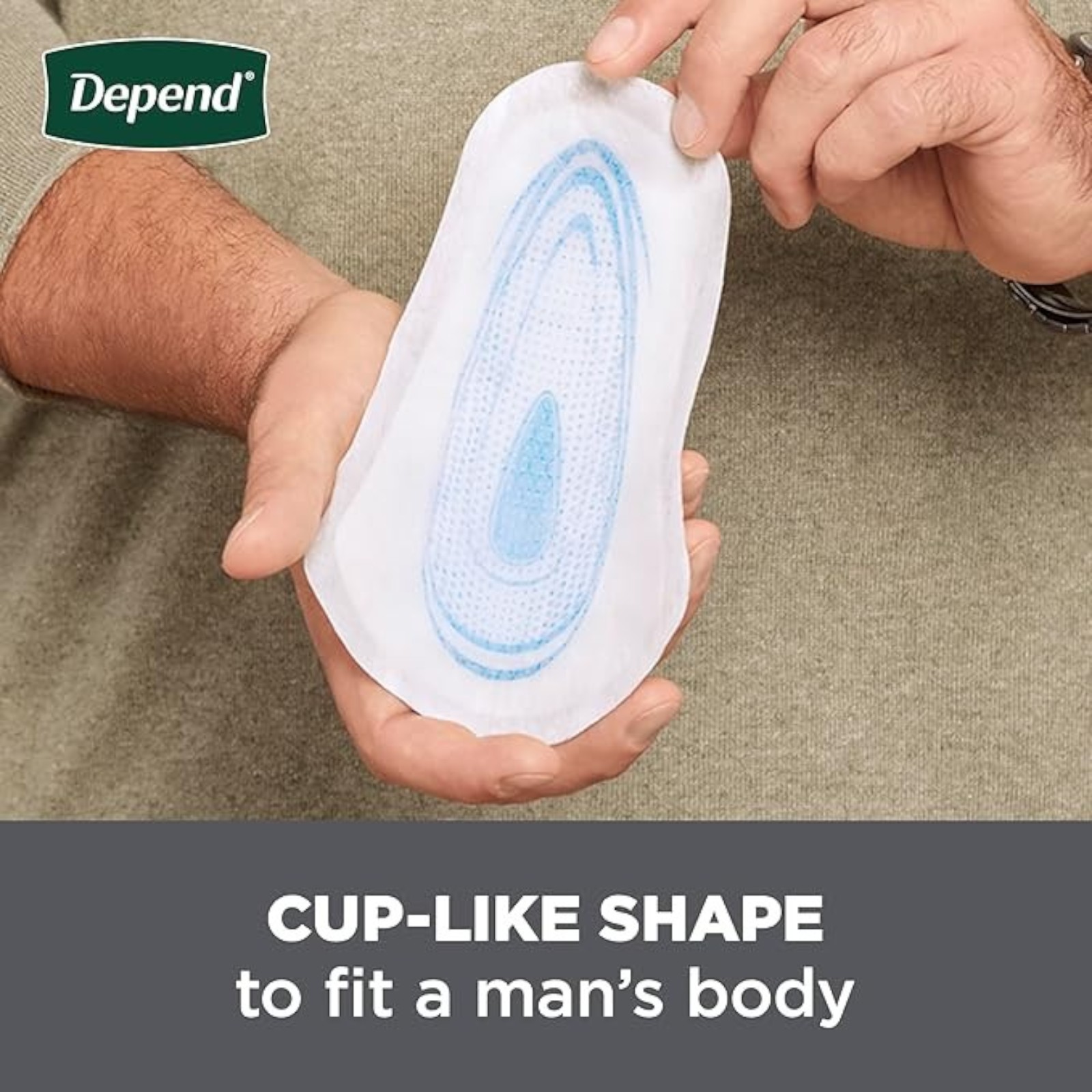 Depend Shields Incontinence Pads for Men, Light Absorbency, 180 Count, Packaging May Vary