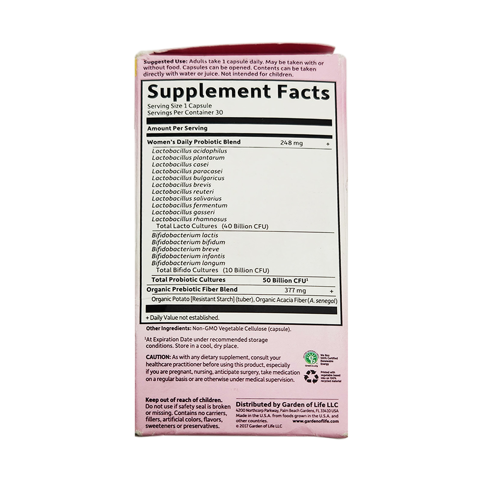 Garden of Life Dr. Formulated Probiotics Once Daily Women's - 30 Vcaps