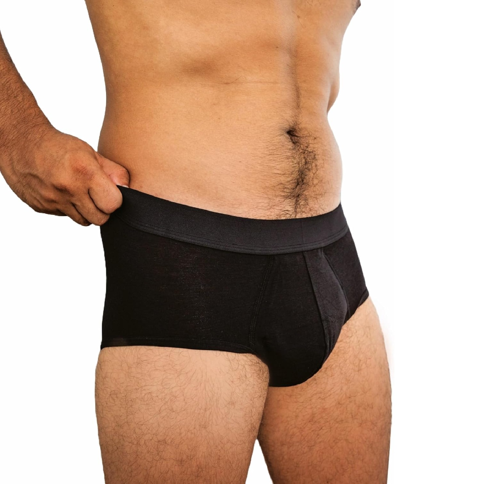 Depend Washable Adult Incontinence Underwear for Men, Reusable, Light Absorbency, Large, Black, 1 Count