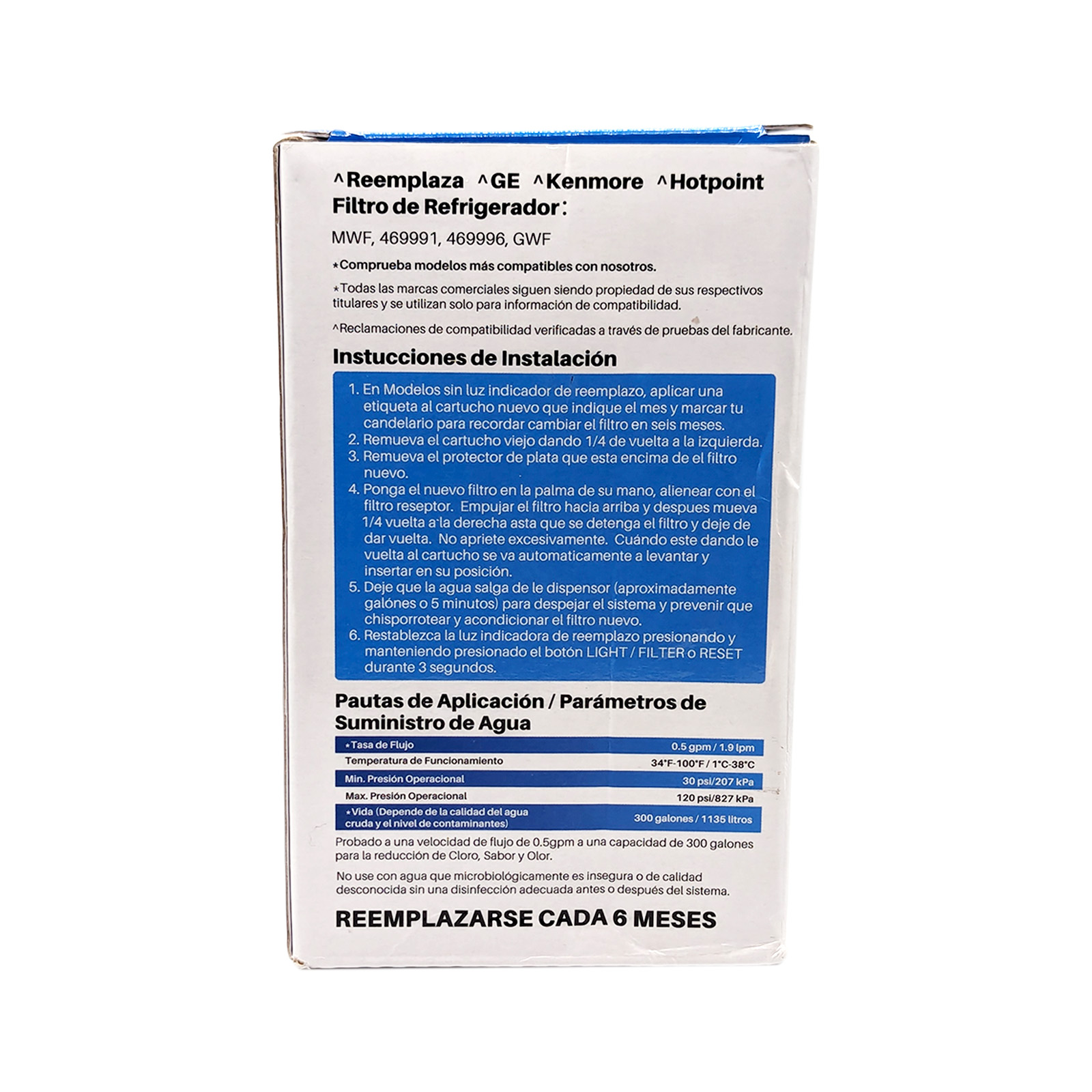 ICEPURE RWF0600A Refrigerator Filter Cartridge Replacement For GE MWF, GSS25GMHBCES