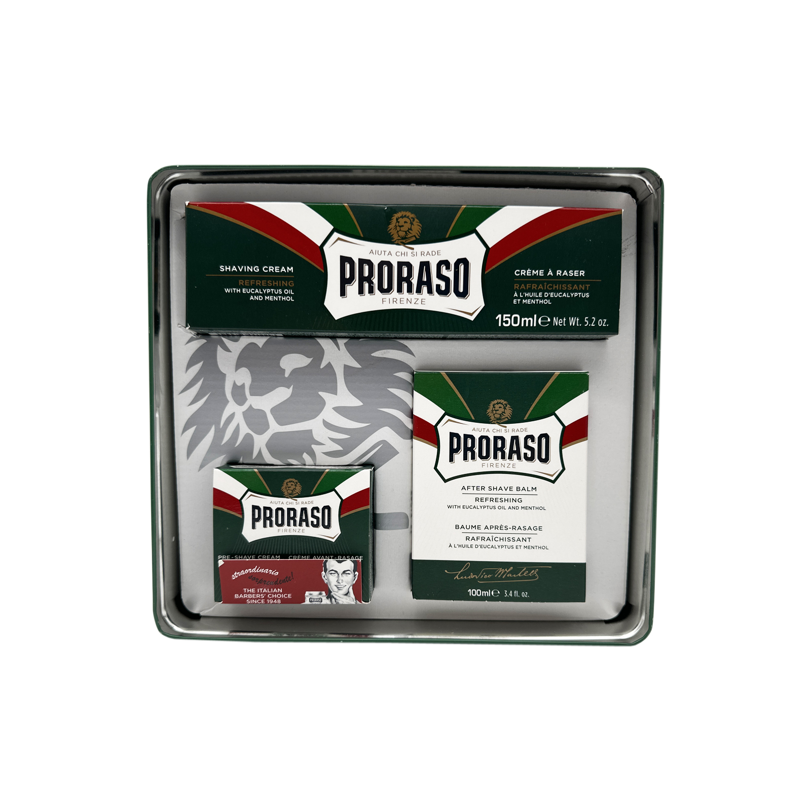 PRORASO Pre-barba Miracolo vintage gino Tin set