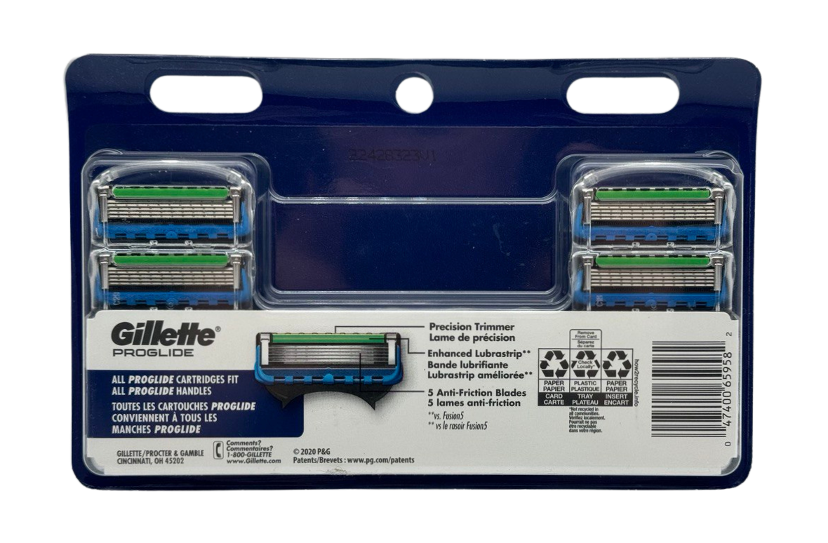 Gillette ProGlide Razor Refills for Men, 12 Razor Blade Refills