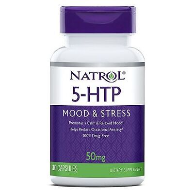 Natrol 5-Htp Mood & Stress Relief 50 mg 30 Capsules 