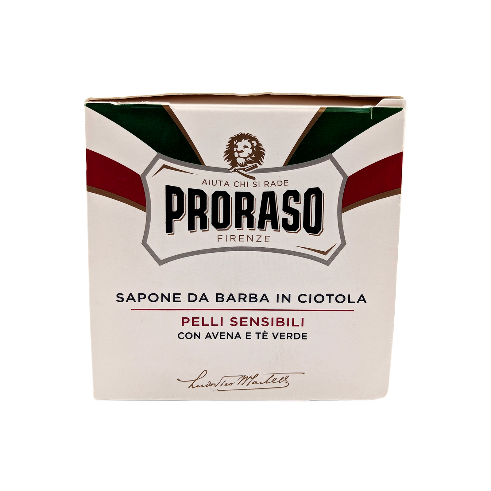 Proraso Shaving Soap in a Bowl Green Tea & Oatmeal, Sensitive Skin, 5.2 Oz