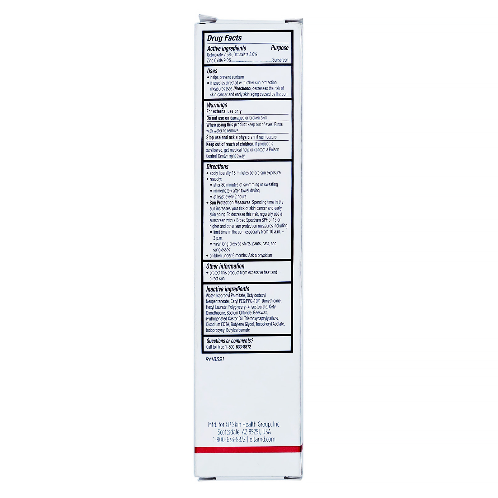 UV Sport Broad-Spectrum SPF 50 by EltaMD for Unisex - 3 Oz Sunscreen