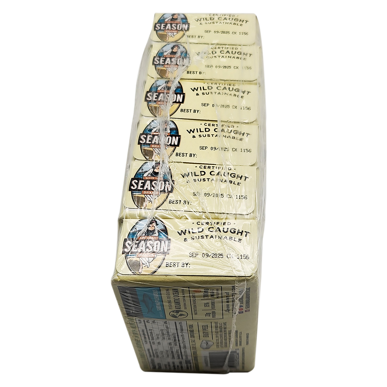 Season Skinless & Boneless Sardines in Olive Oil, 6-count, Total 26.25 oz