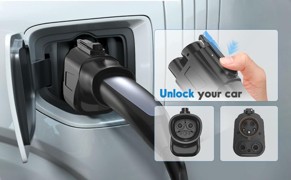 YIGPAIPO Compatible Tesla Supercharger (NACS) to CCS Electric Vehicle Adapter - 500 Amps / 1,000V - Fast Charge Your CCS1 at Tesla Superchargers