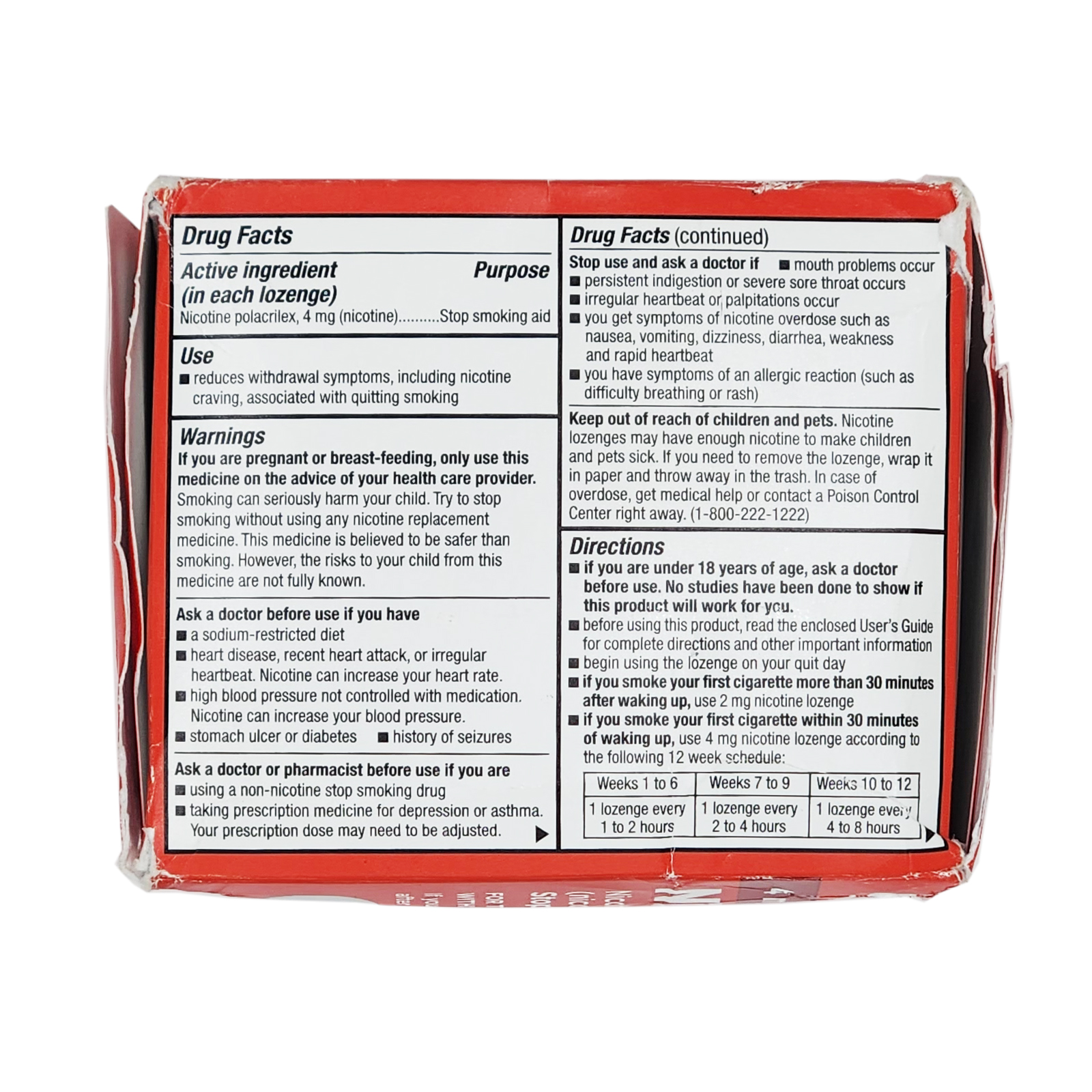 Amazon Basic Care 4mg Nicotine Lozenge, Cherry Flavor, 168 lozenges Exp 06/2025