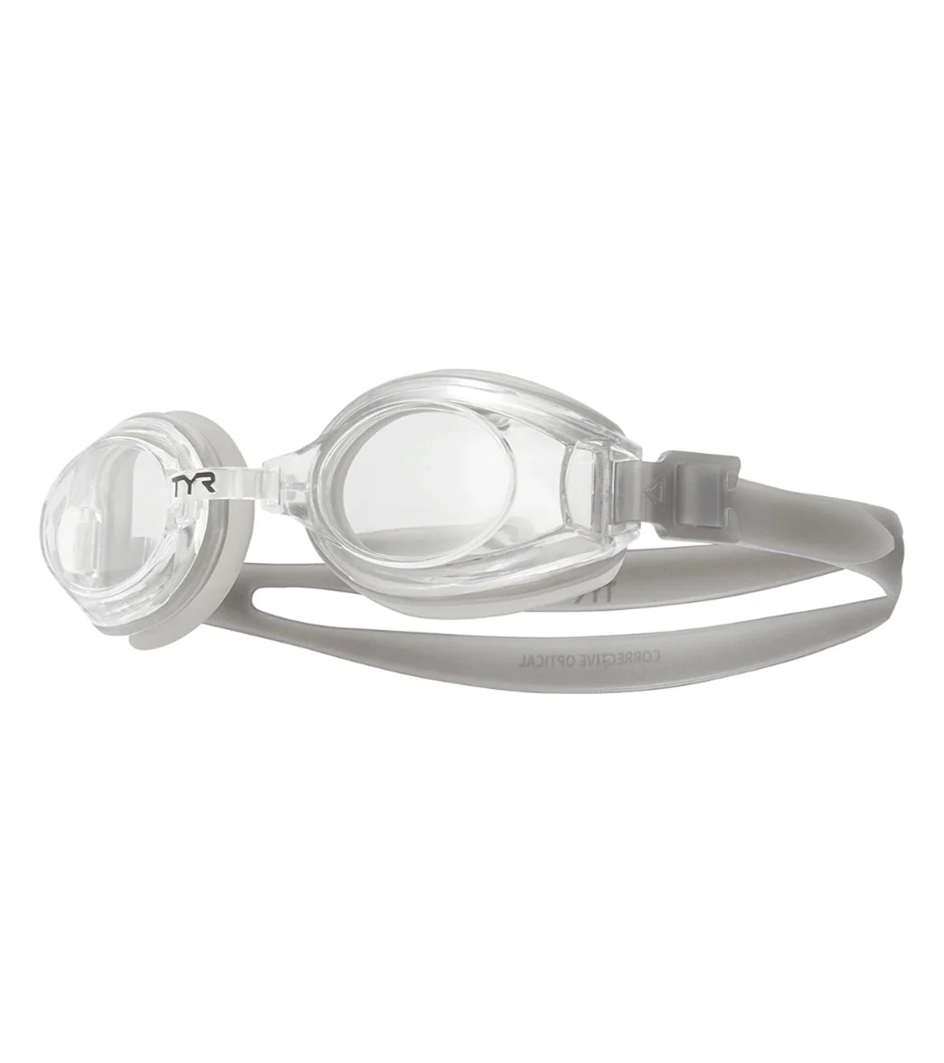 TYR Active Corrective Optical Swim Goggles, Clear, Adult -7.00 Diopter