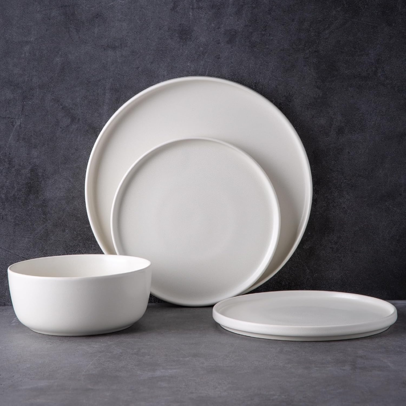 AmorArc Stoneware Cereal Bowls Set of 6, 26oz Soup Bowls Set for Cereal Soup Snacks, Modern Kitchen bowls for Meal, Dishwasher &Microwave Safe, Matte White