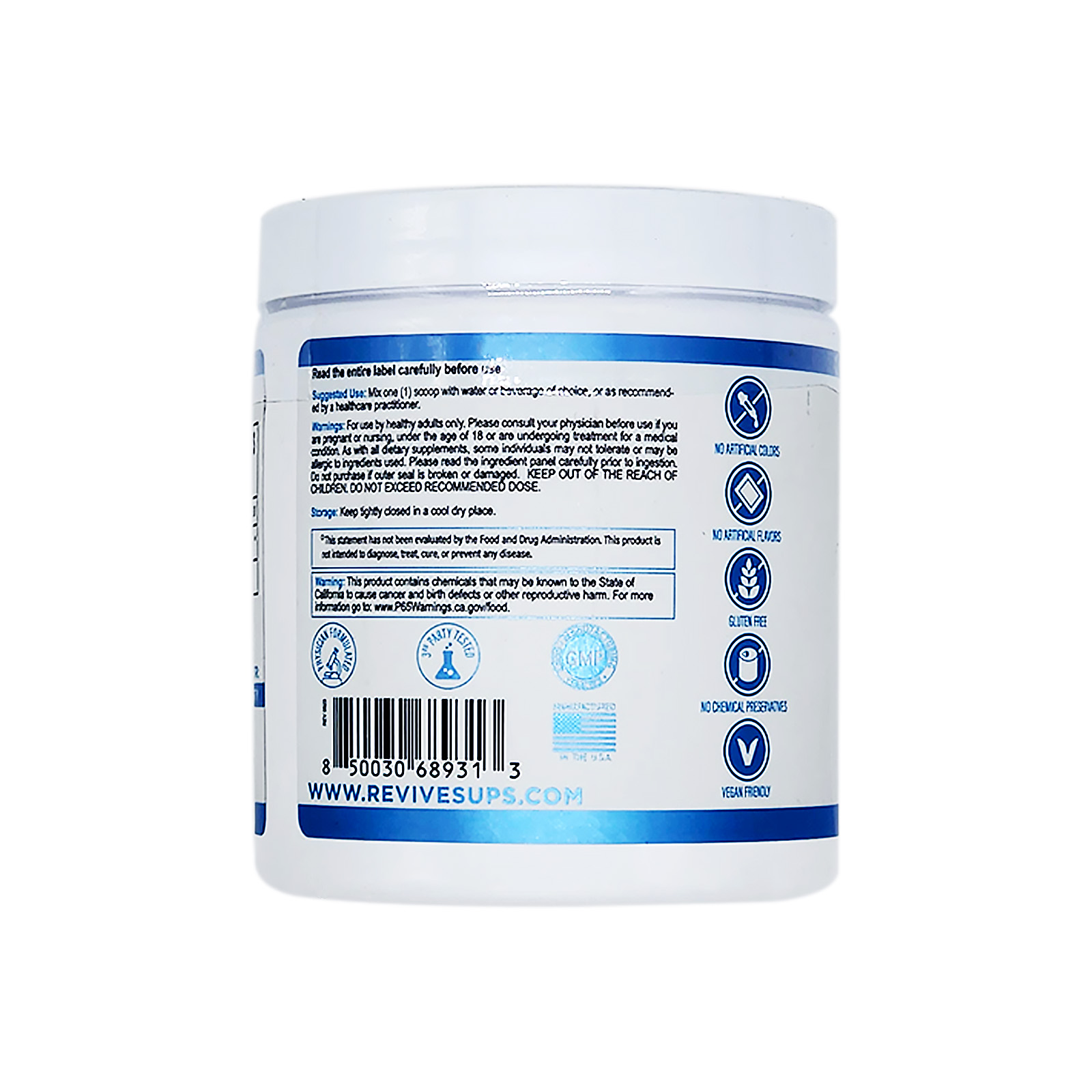 Revive MD - GLUTAMINE POWDER - Unflavored 30 Servings Exp 10/26