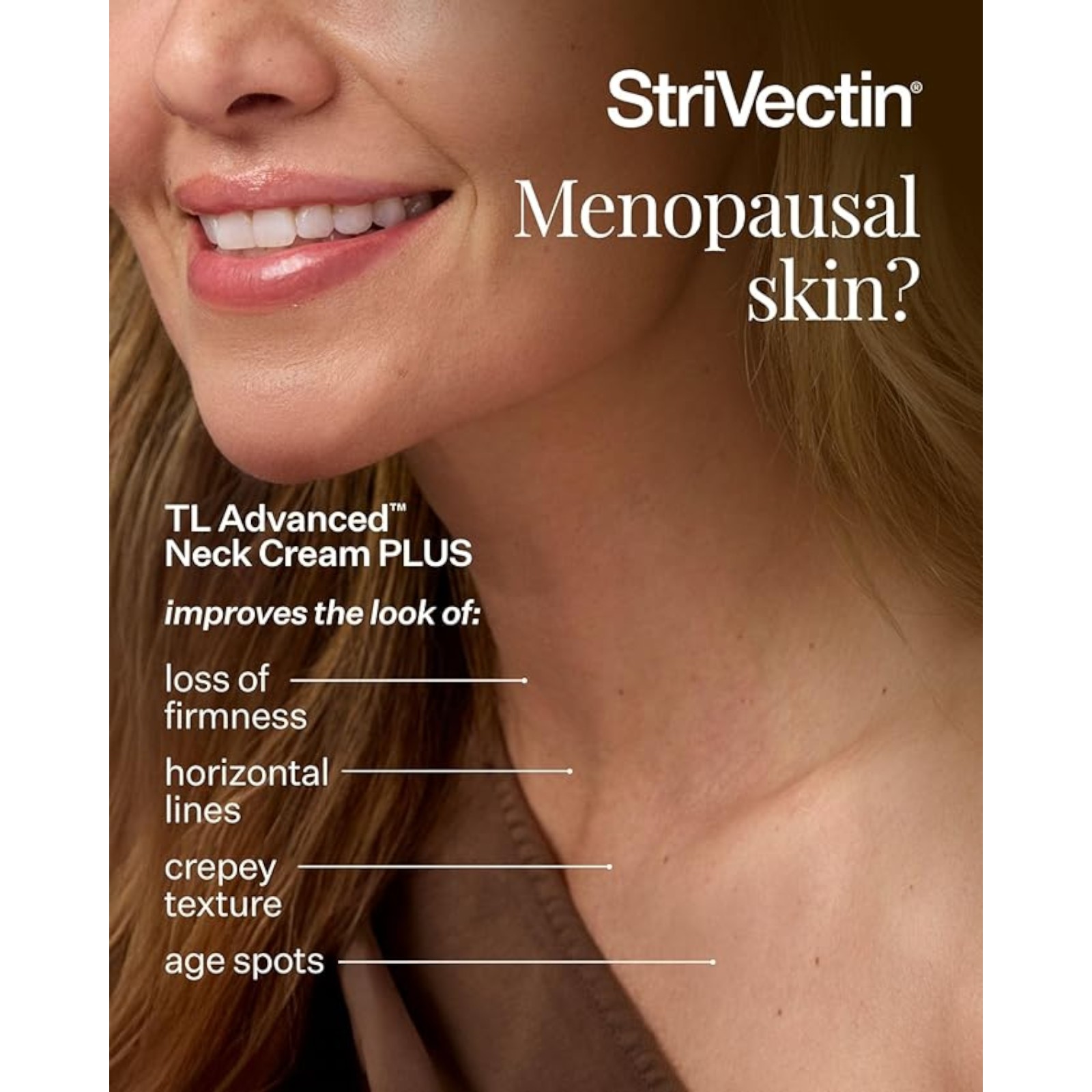 StriVectin TL Advanced Tightening Neck Cream PLUS - 3.4 oz - Tighten and Lift Neck Cream, Visibly Reduces Sagging and Crepey Skin, Improves Décolleté Lines and Wrinkles for Smooth, Youthful Skin