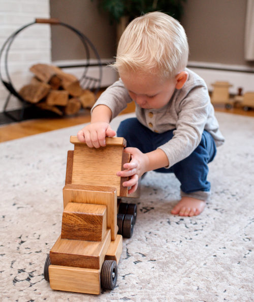 American Made Wooden Toy Truck- Large - Dump Truck