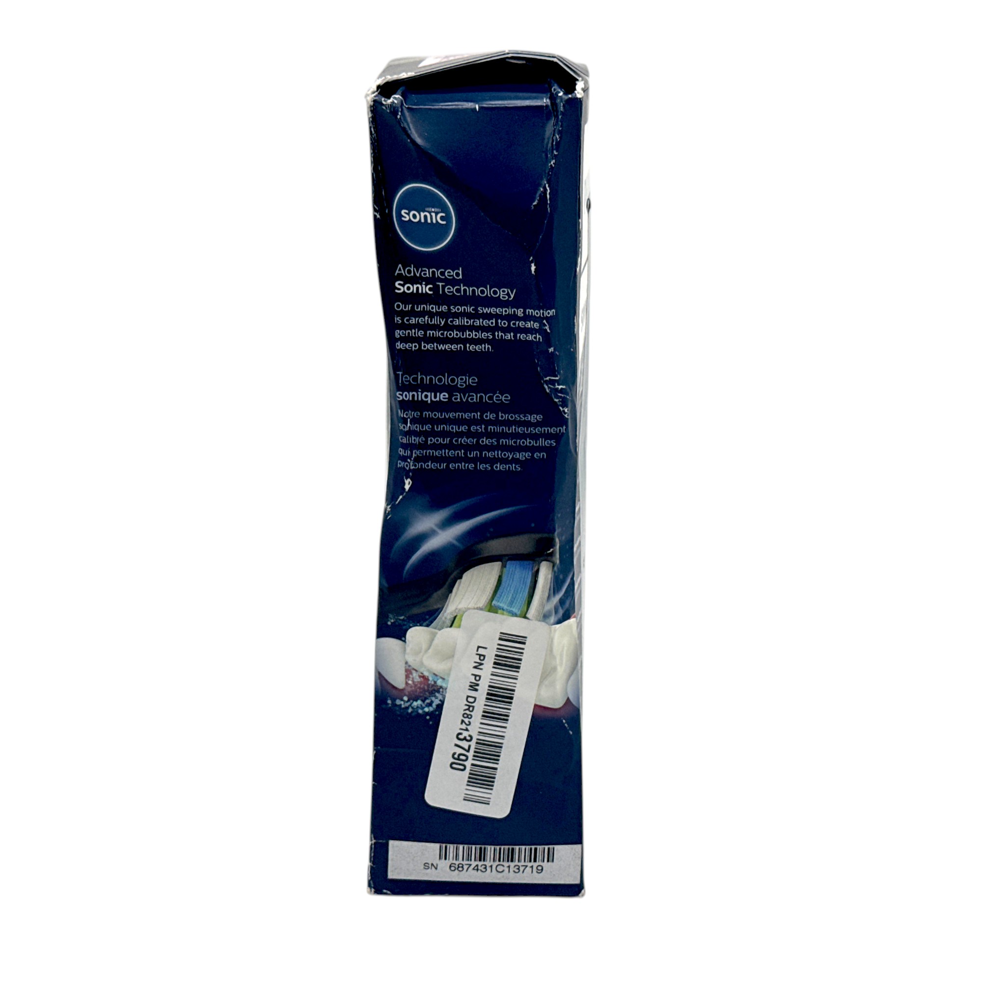 Philips Sonicare ProtectiveClean 6100 Rechargeable Electric Toothbrush, with Pressure Sensor, 3 Cleaning Modes, SmarTimer and QuadPacer, 14-Day Battery Life, Travel Case, Navy Blue, Model HX6871/49
