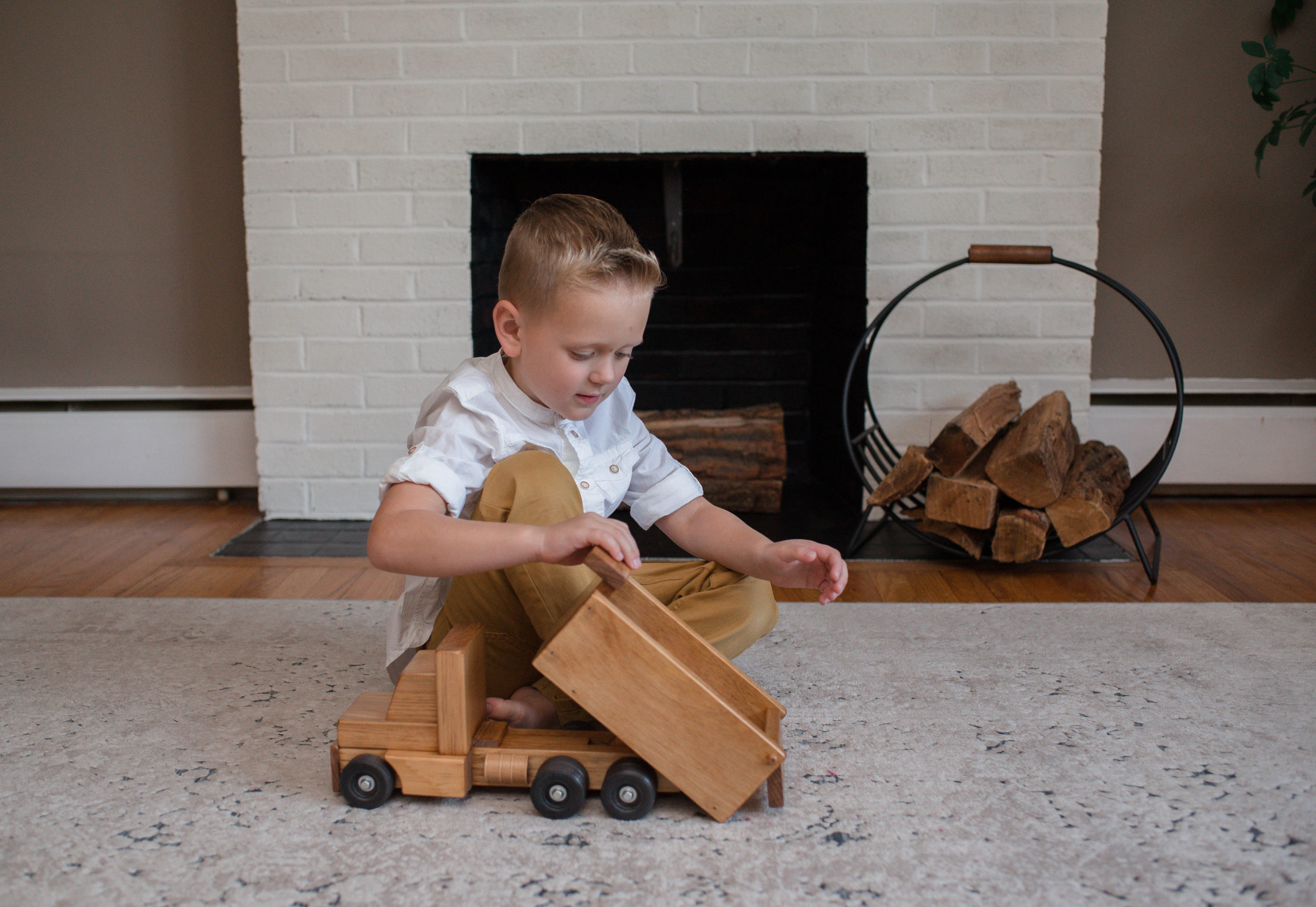 American Made Wooden Toy Truck- Large - Dump Truck