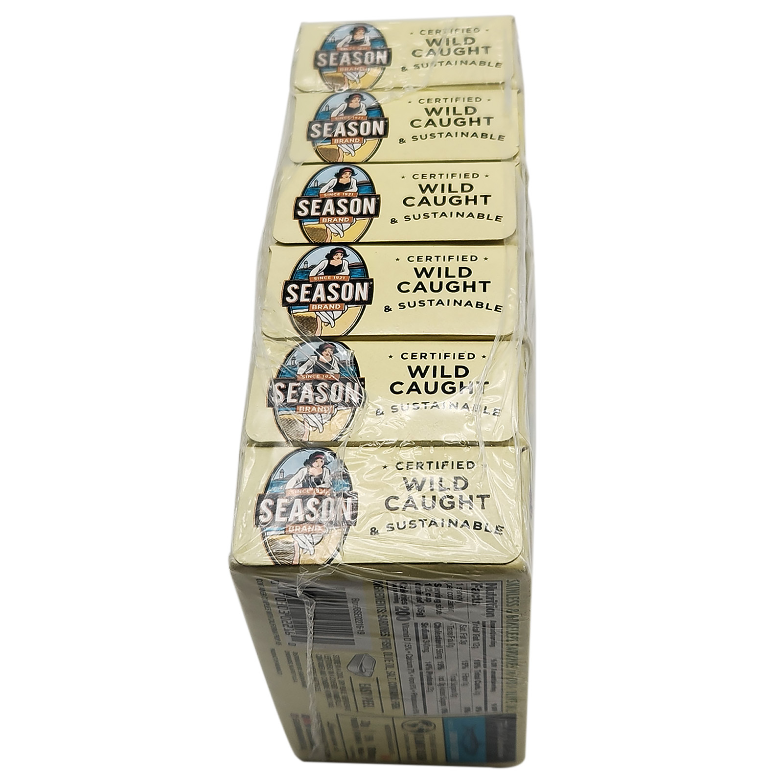 Season Skinless & Boneless Sardines in Olive Oil, 6-count, Total 26.25 oz
