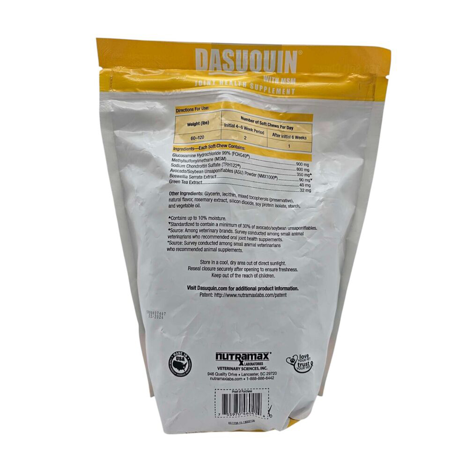 Dasuquin MSM Soft Chews for Large Dogs 150ct