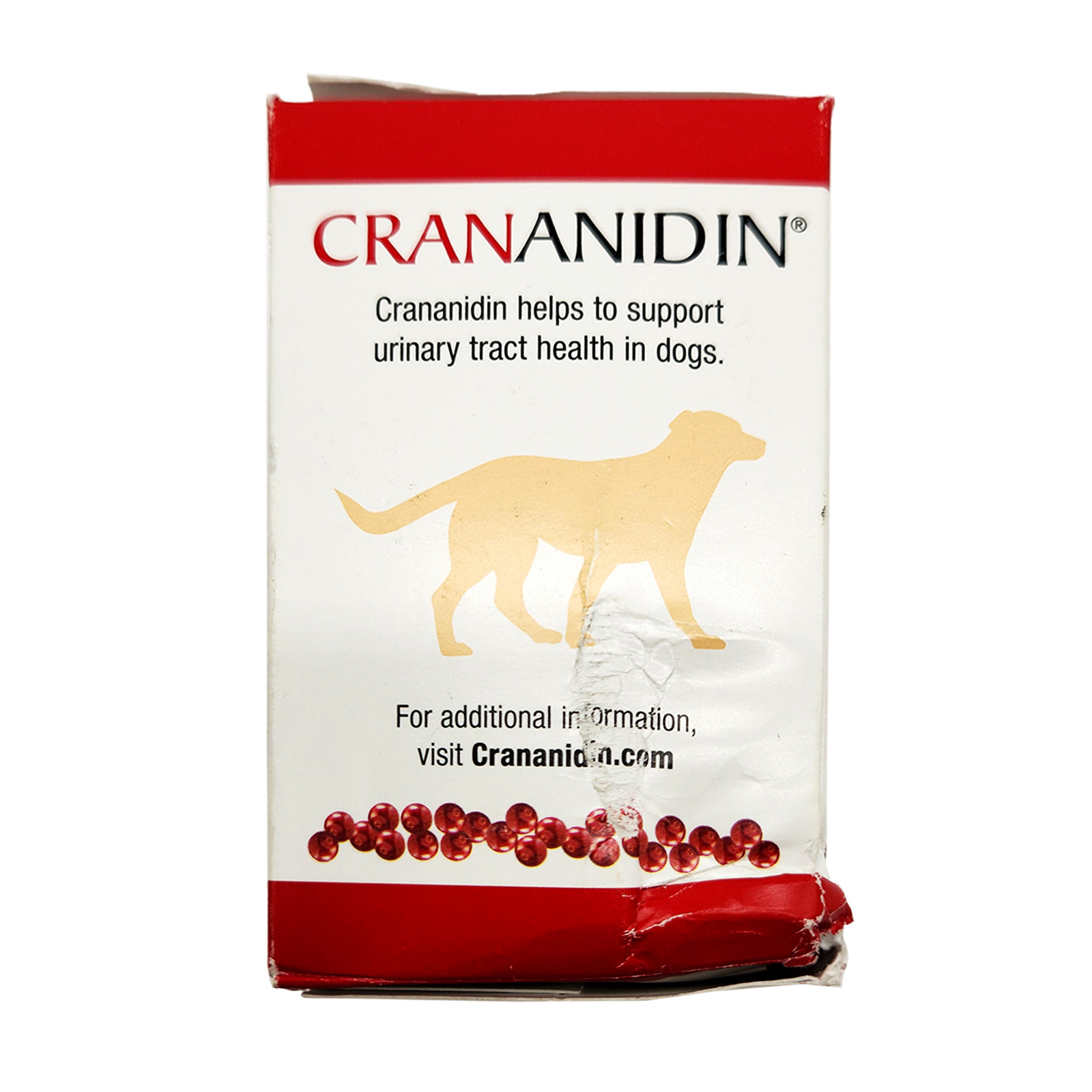 Nutramax Crananidin Cranberry Extract Urinary Tract Health Supplement for Dogs - 75 Chewable Tablets