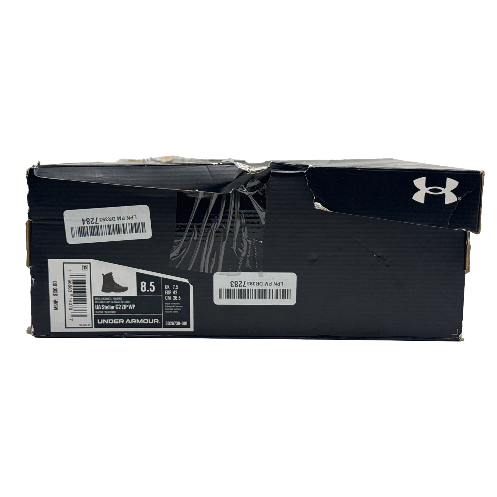 Under Armour Men's Stellar G2 Zip Waterproof Military and Tactical Boot, Black 6.5