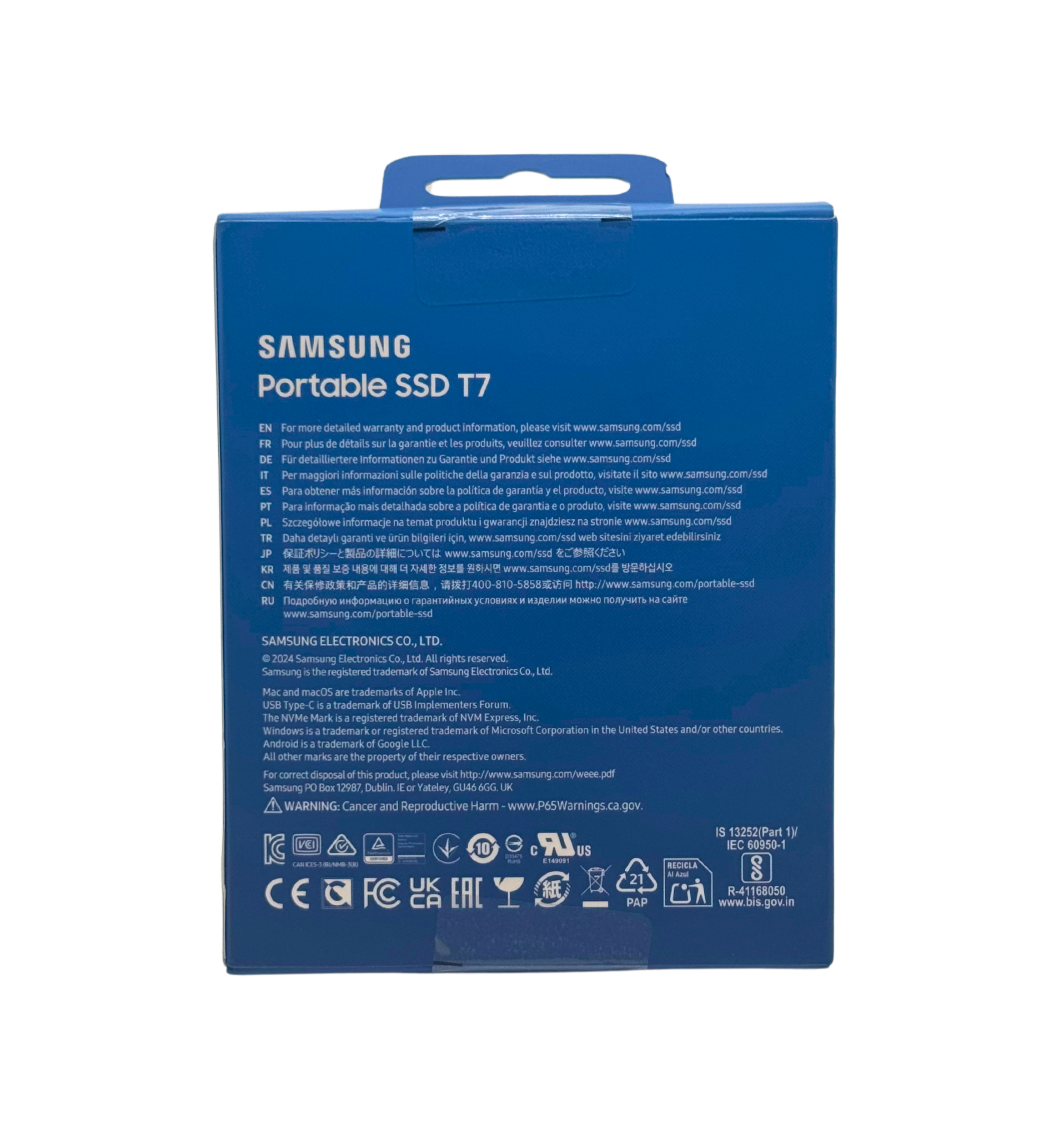 SAMSUNG T7 Portable SSD - 2TB External Solid State Drive