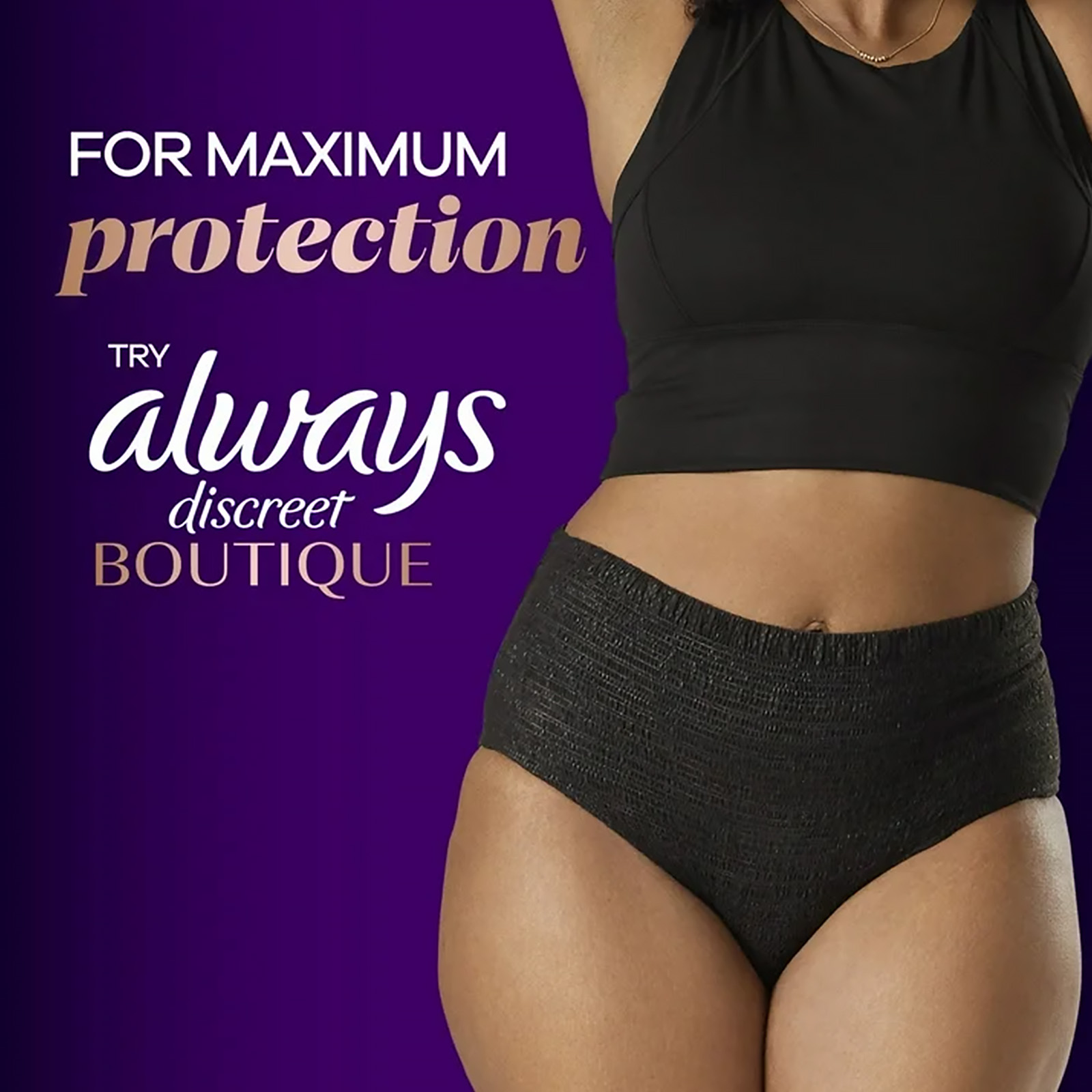 Always Discreet Adult Incontinence Pads 26 Ct, 7-Drop Extra Absorbency, 3 Pack