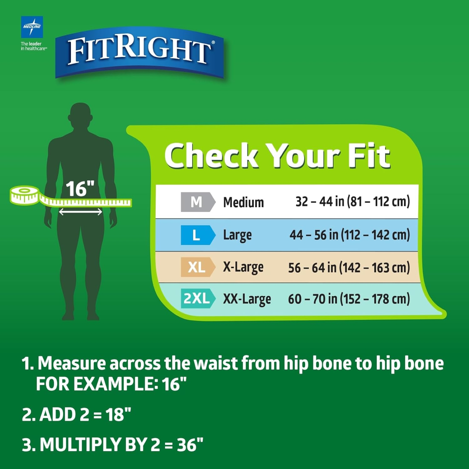 Extra+ OptiFit Heavy Absorbency Adult Diapers, FSA/HSA Eligible,20 Count, Waist Size 32"-44" ,M , Incontinence Briefs for Men and Women, Disposable, Moisture Wicking, Leak Protection
