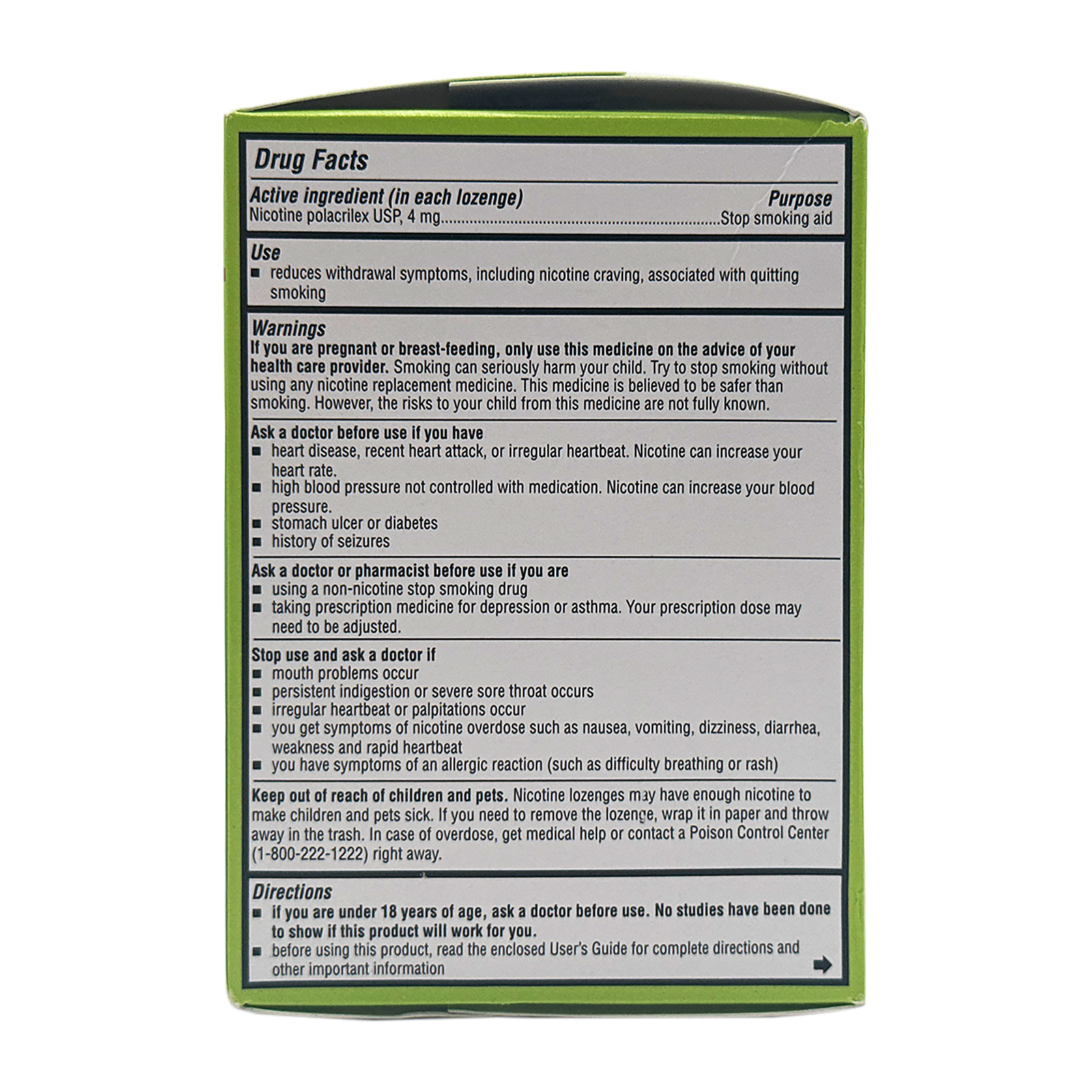 Amazon Basic Care Nicotine Polacrilex Mini Lozenge 4 Mg 135 Lozenges
