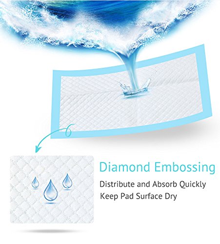 Buyockss Baby Disposable Underpad 100 Count Incontinence Changing Pad Baby Diapers Newborn Pads Soft Breathable Waterproof Leak Proof Quick Absorb 13X18 Inch