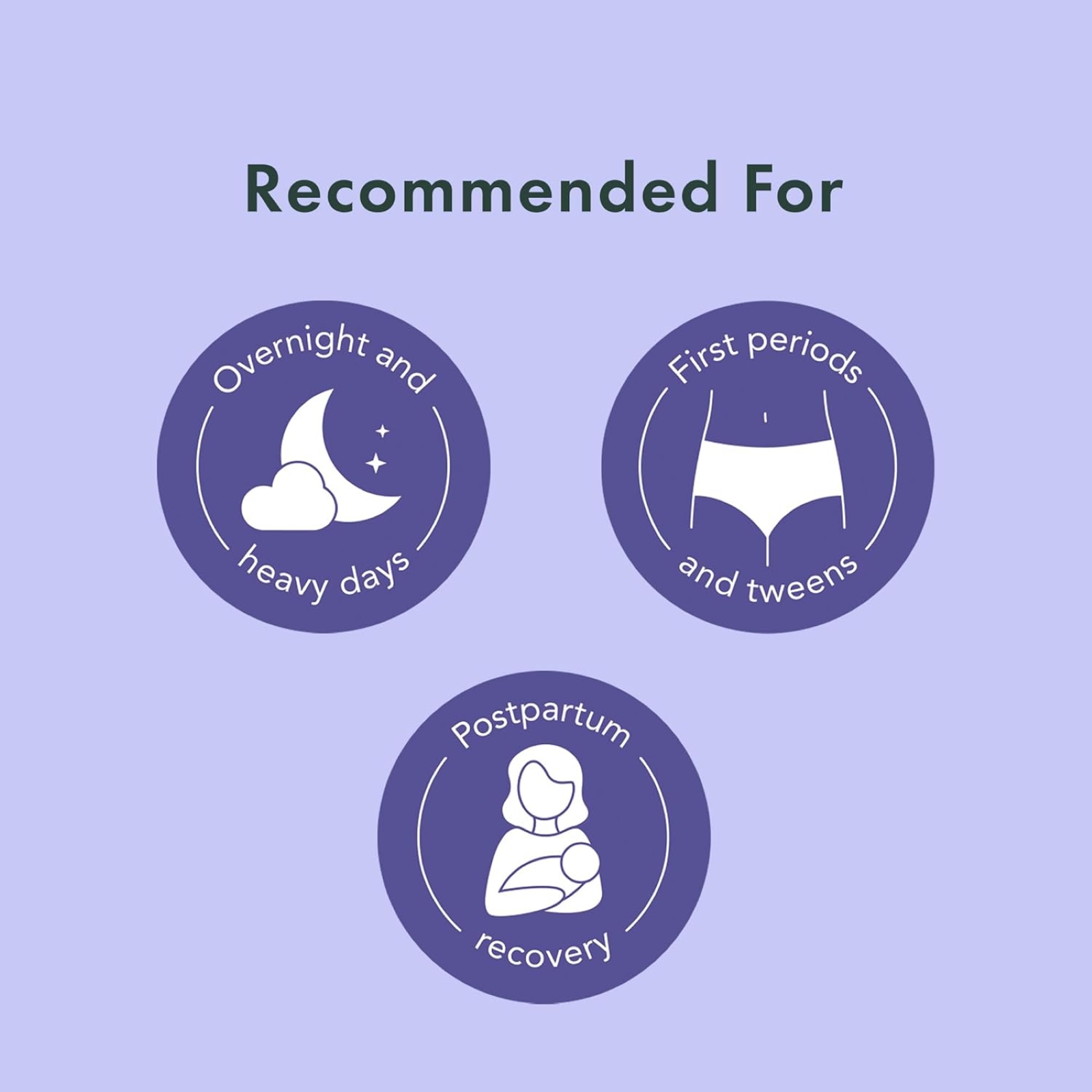 Rael Disposable Underwear for Women, Organic Cotton Cover - Incontinence Pads, Postpartum Essentials, Disposable Underwear, Unscented, Maximum Coverage (Size S-M, 12 Count)