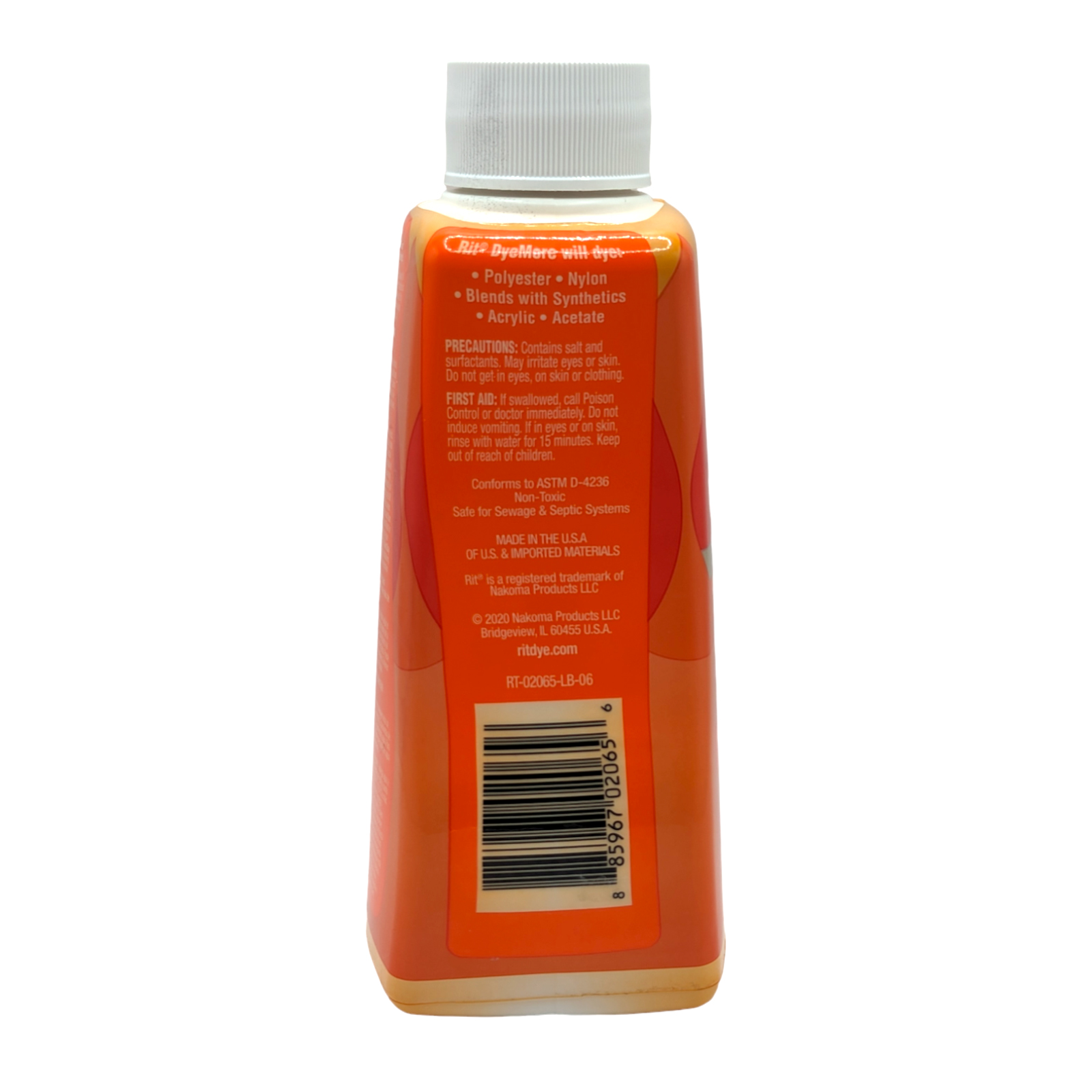 Rit DyeMore for Synthetics  Apricot Orange  7 fl. oz.