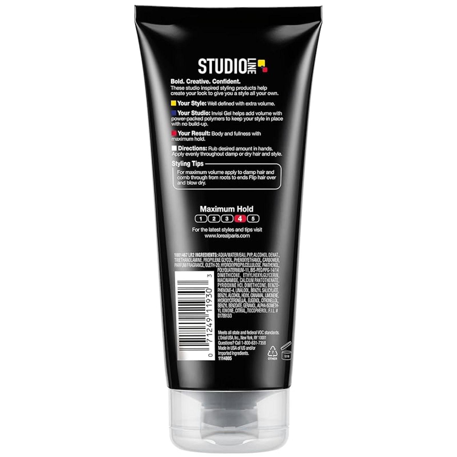 L'Oreal Paris Studio Line INVISI Gel, Strong Hold 6.80 oz (3 pack)