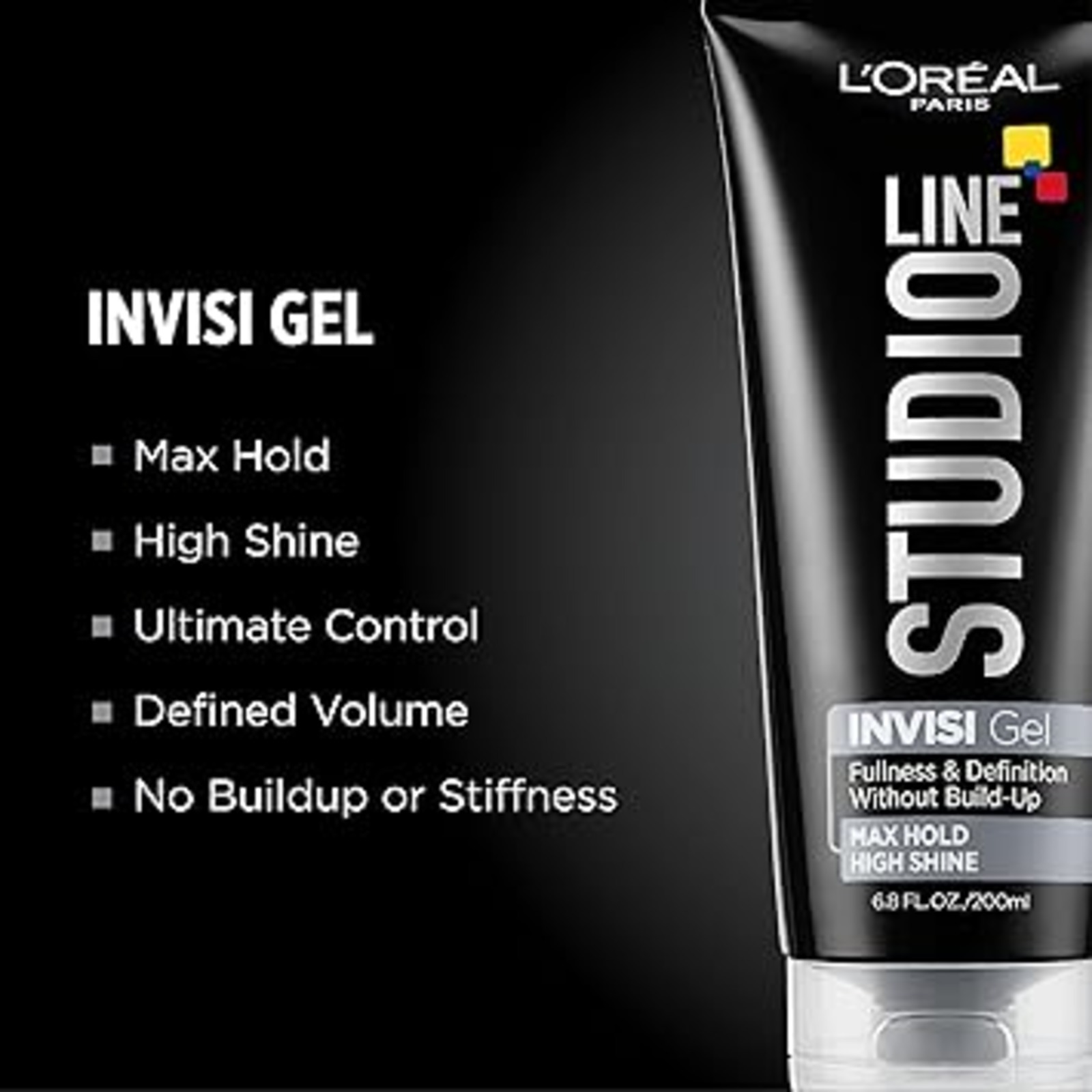 L'Oreal Paris Studio Line INVISI Gel, Strong Hold 6.80 oz (3 pack)