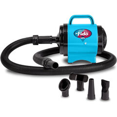 B-Air BA-FM-1-T Fido Max 1 Dog Dryer Premier Grooming Collection with 6-Foot Hose and 4 Grooming Nozzles, Turquoise