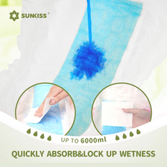 SUNKISS Masterpiece Adult Diapers with Tabs, Unisex Disposable Incontinence Briefs for Women and Men, Odor Control, White,Large/XLarge 10 Count