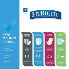 Extra OptiFit Heavy Absorbency Adult Diapers, FSA/HSA Eligible,20 Count, Waist Size 60"-70" ,2XL , Incontinence Briefs for Men and Women, Disposable, Moisture Wicking, Leak Protection