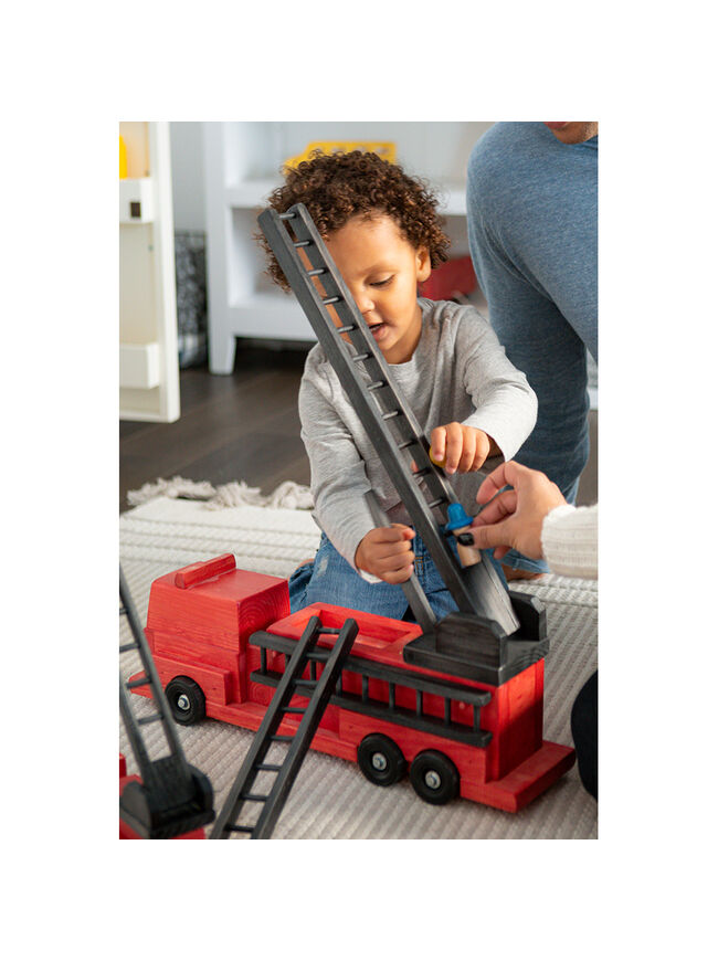 American Made Wooden Toy - Fire Truck - Several Color Options 