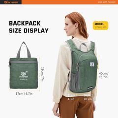 SKYSPER Small Daypack 10L Hiking Backpack Packable Lightweight Travel Day Pack for Women Men ( Green)