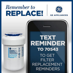 GE MWF Refrigerator Water Filter, Genuine Replacement Filter, Certified to Reduce Lead, Sulfur, and 50+ Other Impurities, Replace Every 6 Months for Best Results, Pack of 1