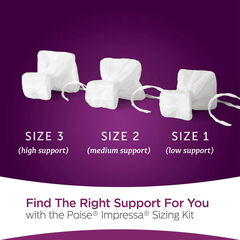 Poise Impressa Women's Incontinence Bladder Support for Women, Size 2, 21 Count